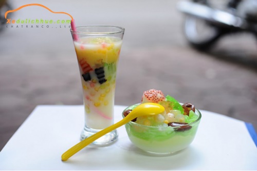 chè xoa xoa hạt lựu chợ cồn