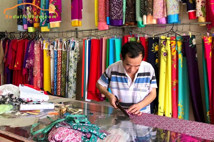 shop vải áo dài ở huế
