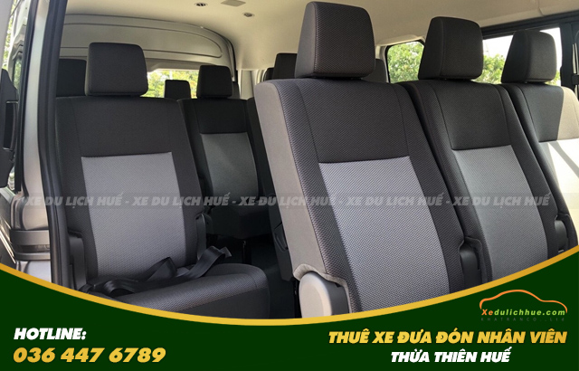 thuê xe đưa đón nhân viên tại huế xe Toyota Hiace
